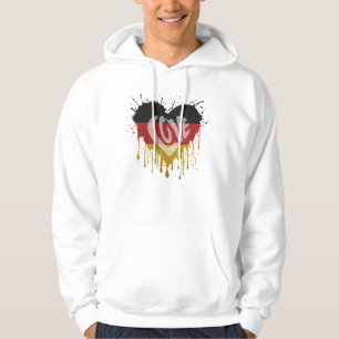 Vlag van Duitsland Love Hoodie