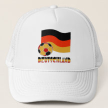 Vlag van Duitsland met voetbal grijs rand