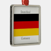 Vlag van Duitsland Metalen Ornament (Rechts)