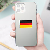 Vlag van Duitsland op maat gesneden Sticker (Telefoon)
