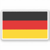 Vlag van Duitsland op maat gesneden Sticker (Voorkant)