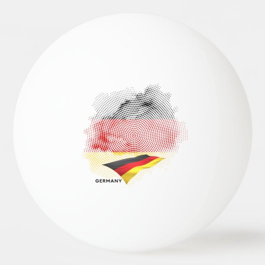 Vlag van Duitsland Pingpongbal (Voorkant)