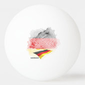 Vlag van Duitsland Pingpongbal (Achterkant)
