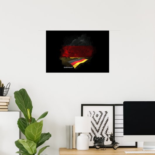 Vlag van Duitsland Poster (Thuiskantoor)