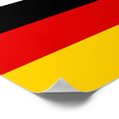 Vlag van Duitsland Poster (Hoek)