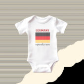 Vlag van Duitsland Romper