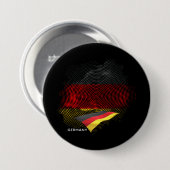 Vlag van Duitsland Ronde Button 7,6 Cm (Voorkant /achterkant)