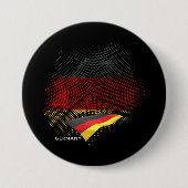 Vlag van Duitsland Ronde Button 7,6 Cm (Voorkant)