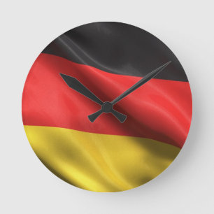 Vlag van Duitsland Ronde Klok