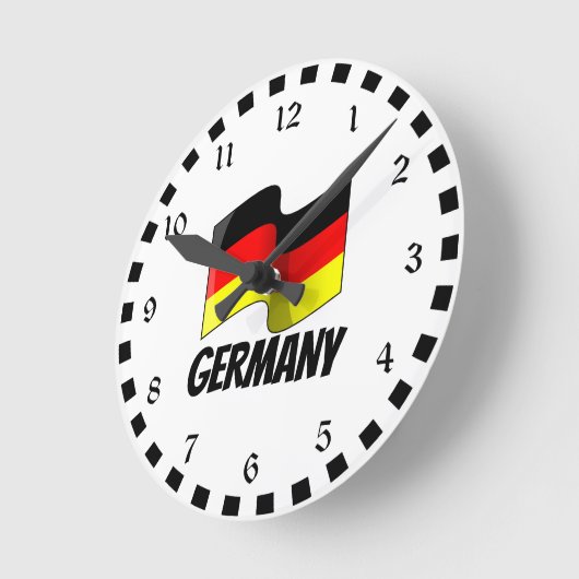 Vlag van Duitsland Ronde Klok (Hoek)