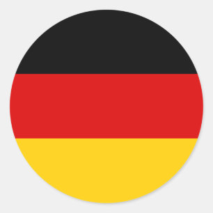 Vlag van Duitsland Ronde Sticker