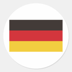 Vlag van Duitsland Ronde Sticker