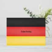 Vlag van Duitsland Schwarz Rot Gold gepersonalisee Kaart (Staand voorkant)