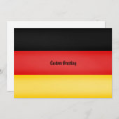 Vlag van Duitsland Schwarz Rot Gold gepersonalisee Kaart (Voorkant / Achterkant)