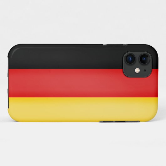 Vlag van Duitsland Schwarz Rot Gold Patriottische Case-Mate iPhone Case (Achterkant (horizontaal))