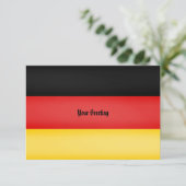 Vlag van Duitsland Schwarz Rot Gold Personalized I Kaart (Staand voorkant)