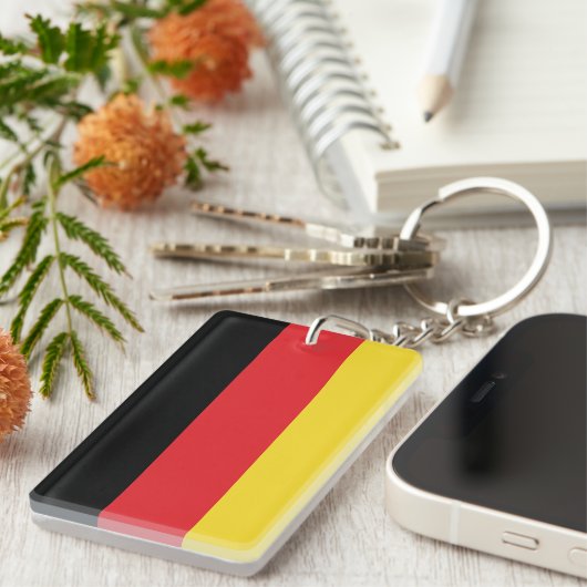 Vlag van Duitsland Sleutelhanger (Voorkant Rechts)