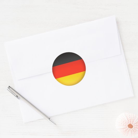 Vlag van Duitsland - Sticker (Envelop)