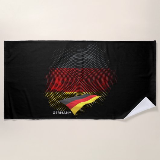 Vlag van Duitsland Strandlaken (Voorkant)