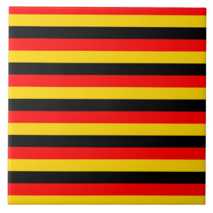 vlag van Duitsland strepen land symbool rood geel  Tegeltje