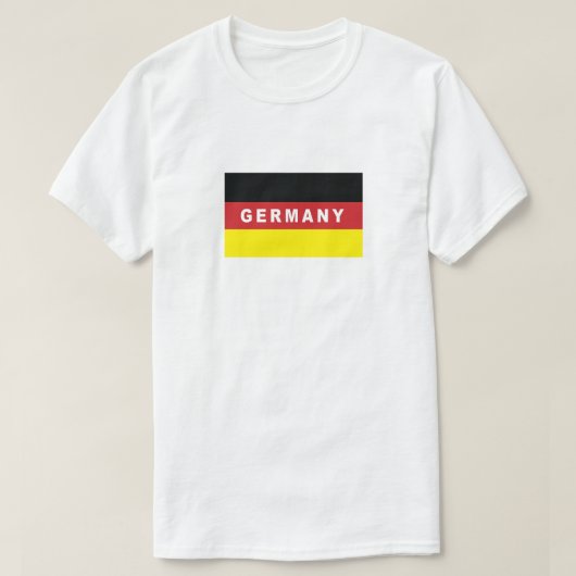 Vlag van Duitsland T-shirt (Design voorkant)