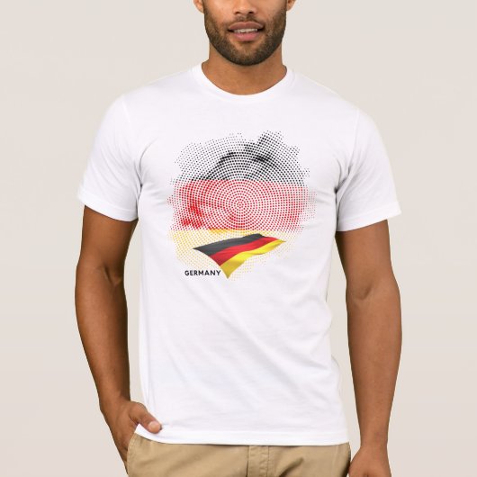 Vlag van Duitsland T-shirt (Voorkant)