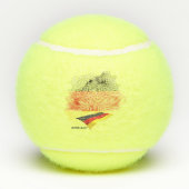 Vlag van Duitsland Tennisballen (Achterkant)