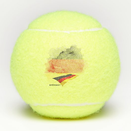 Vlag van Duitsland Tennisballen (Voorkant)