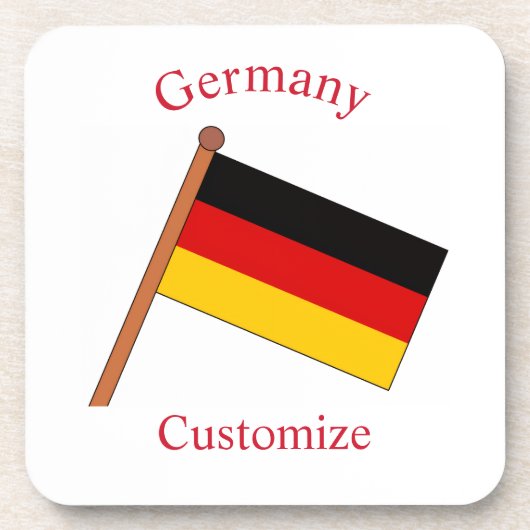 Vlag van Duitsland Thunder_Cove Bier Onderzetter (Voorkant)