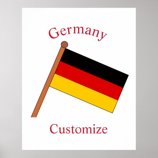 Vlag van Duitsland Thunder_Cove Poster (Voorkant)