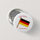 Vlag van Duitsland Thunder_Cove Ronde Button 3,2 Cm (Voorkant /achterkant)