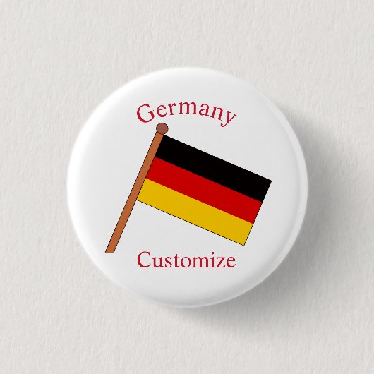 Vlag van Duitsland Thunder_Cove Ronde Button 3,2 Cm (Voorkant)