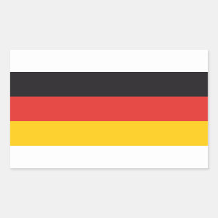 Vlag van Duitsland x20 stickers Duitse rechthoekig