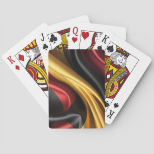 Vlag van Duitsland zijde textuur Pokerkaarten