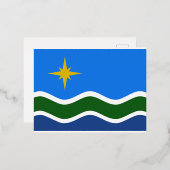 Vlag van Duluth, Minnesota Folie Feestdagen Briefkaart (Voorkant / Achterkant)