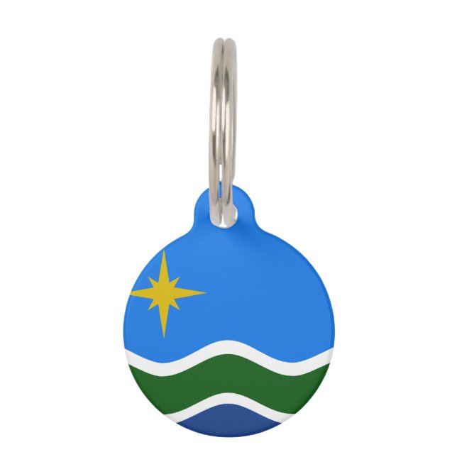 Vlag van Duluth, Minnesota Huisdierpenning (Voorkant)