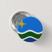 Vlag van Duluth, Minnesota Ronde Button 3,2 Cm (Voorkant /achterkant)