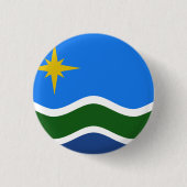 Vlag van Duluth, Minnesota Ronde Button 3,2 Cm (Voorkant)