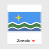 Vlag van Duluth, Minnesota Sticker (Vel)
