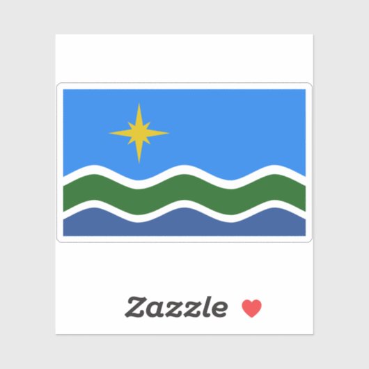 Vlag van Duluth, Minnesota Sticker (Vel)