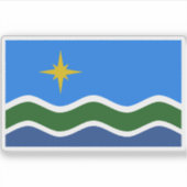 Vlag van Duluth, Minnesota Sticker (Voorkant)