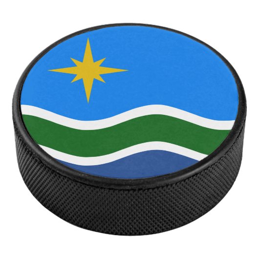 Vlag van Duluth, MN Hockey Puck (3/4)