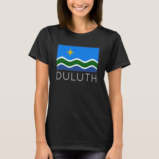 Vlag van Duluth, MN T-Shirt (Voorkant)