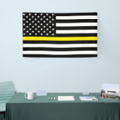 Vlag van dun gele lijnverzenders spandoek (Beurs)