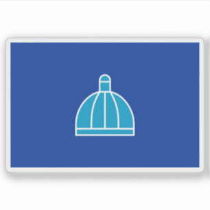 Vlag van Durban, de Republiek Zuid-Afrika Sticker