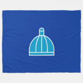 Vlag van Durban (Zuid-Afrika) Fleece Deken (Voorkant (Horizontaal))