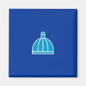 Vlag van Durban (Zuid-Afrika) Magneet (Voorkant)