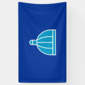 Vlag van Durban (Zuid-Afrika) Spandoek (Verticaal)