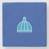 Vlag van Durban (Zuid-Afrika) Stenen Onderzetter (Voorkant)