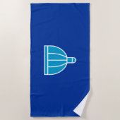 Vlag van Durban (Zuid-Afrika) Strandlaken (Voorkant)